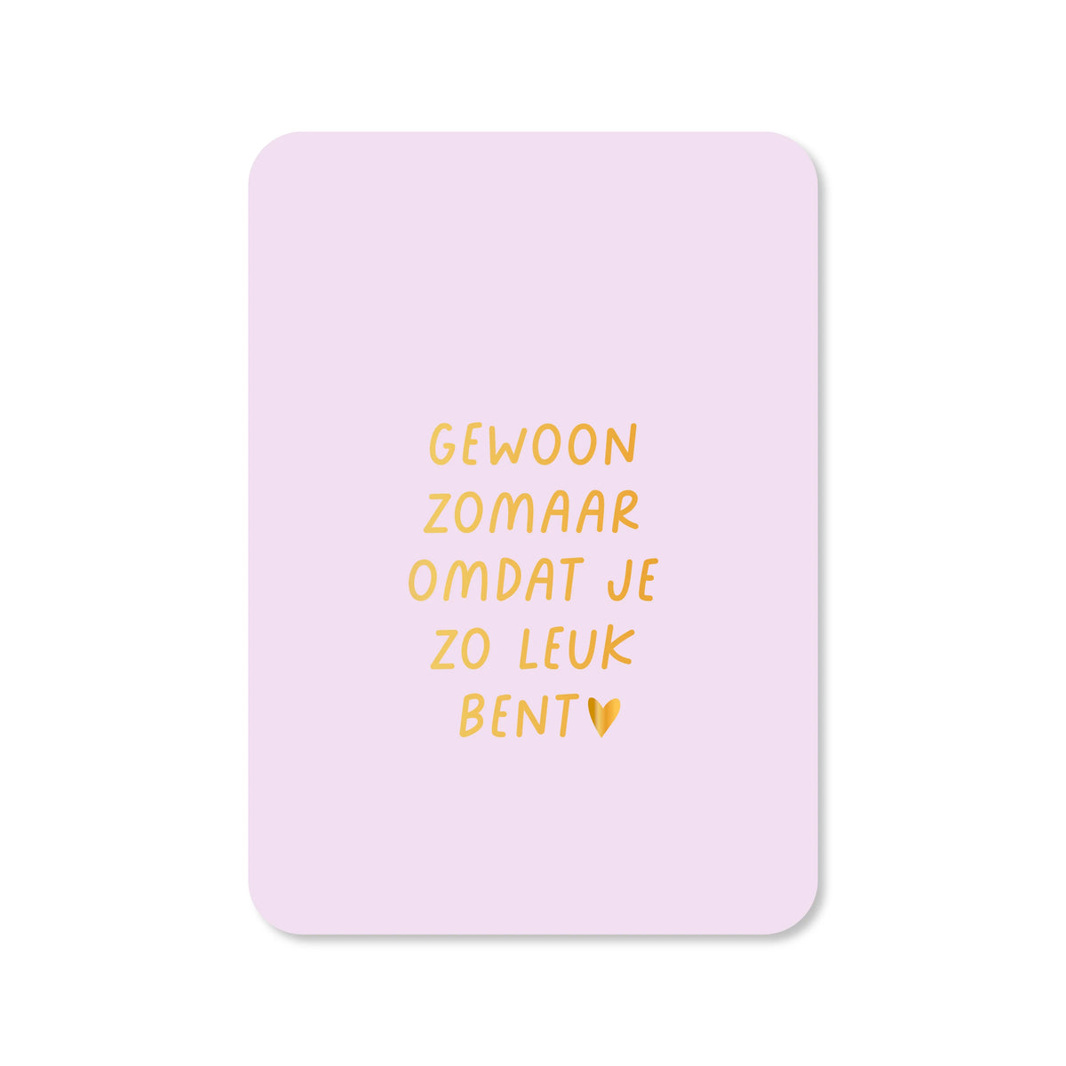 Ansichtkaart gewoon zomaar