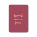 Ansichtkaart speciaal voor de jarige