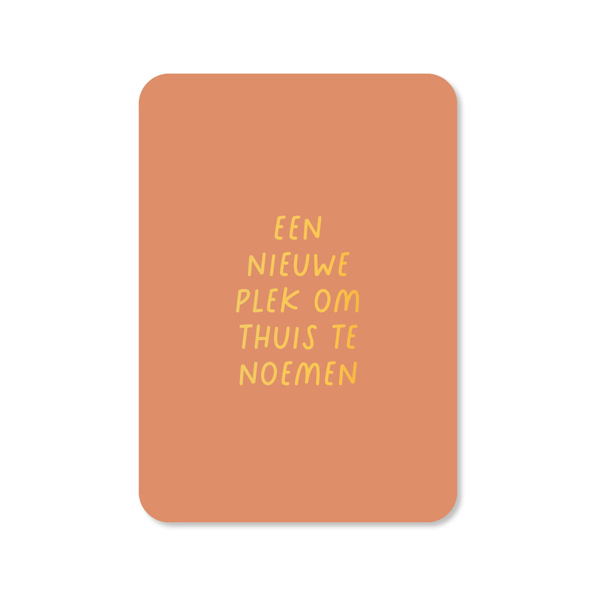 Ansichtkaart een nieuwe plek