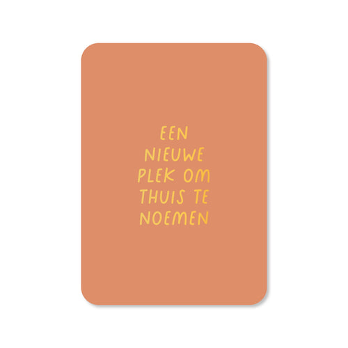 Ansichtkaart een nieuwe plek