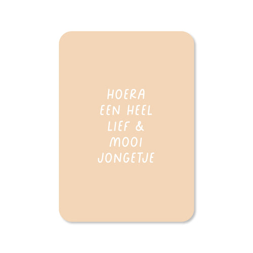 Ansichtkaart lief&mooi jongetje