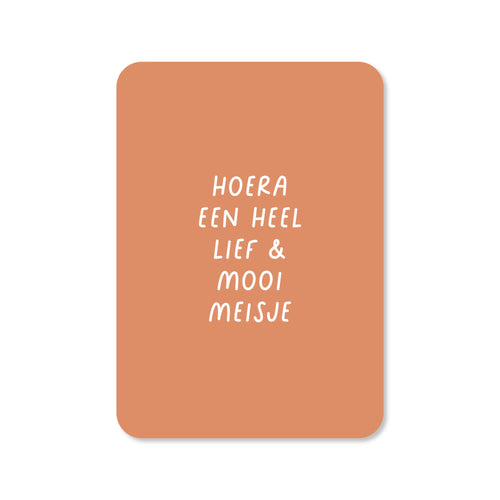 Ansichtkaart lief&mooi meisje