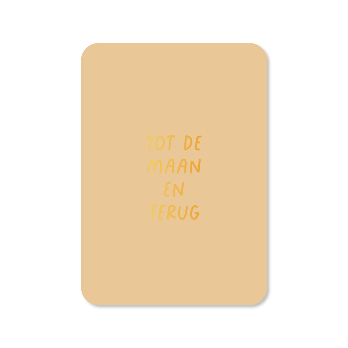 Ansichtkaart tot de maan