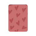 Ansichtkaart hartjes rood/roze