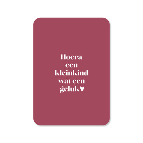 Ansichtkaart een kleinkind