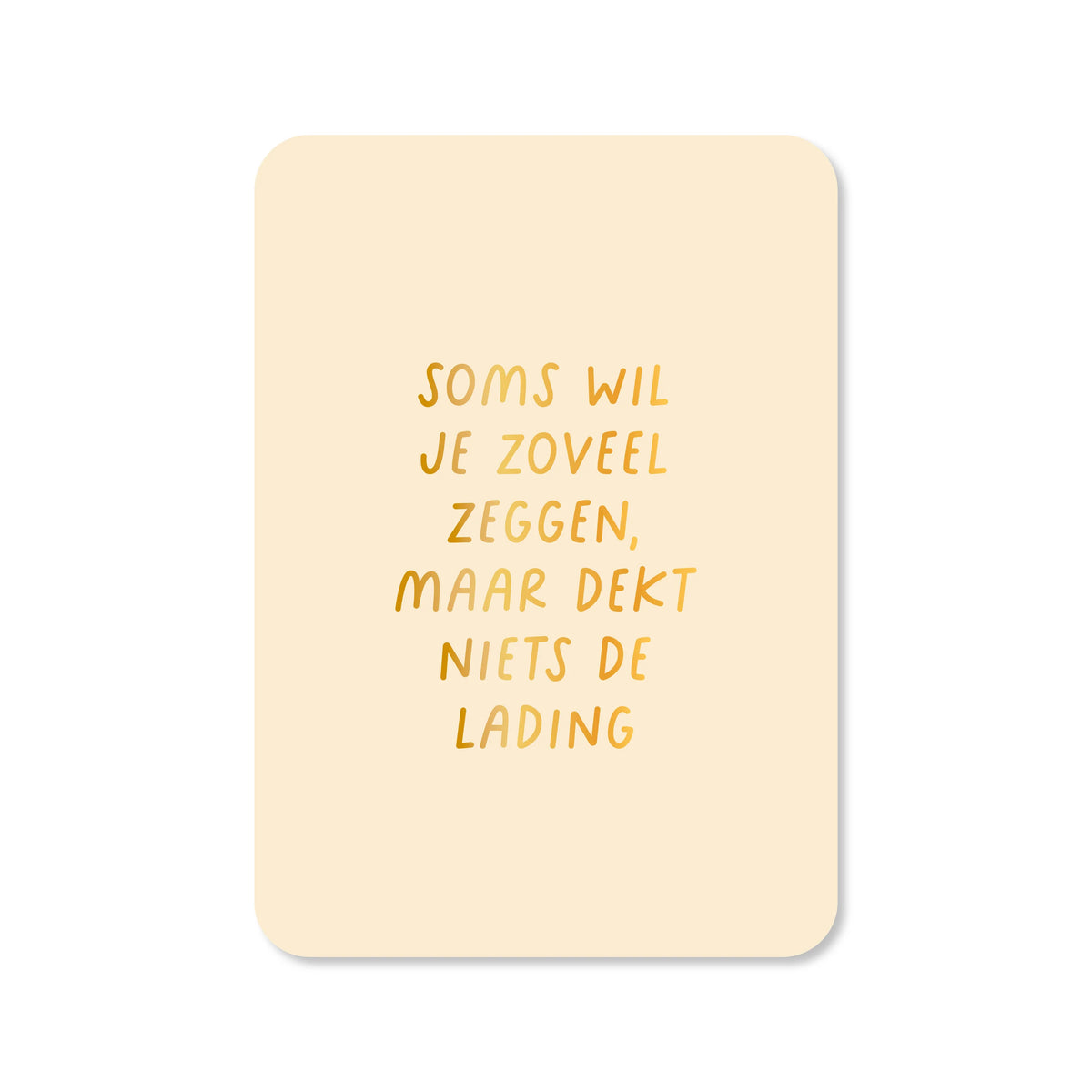 Ansichtkaart soms wil je zoveel zeggen