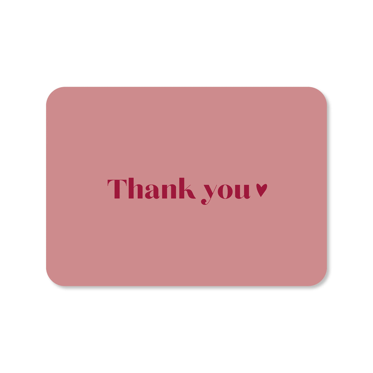 Ansichtkaart thank you