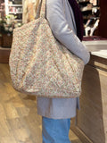 Grote stoffen shopper bloemen