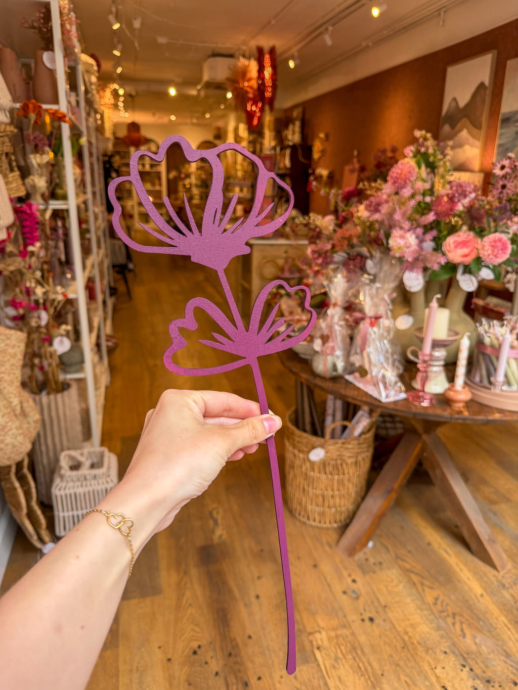 Handgemaakte houten bloemen, foto 7