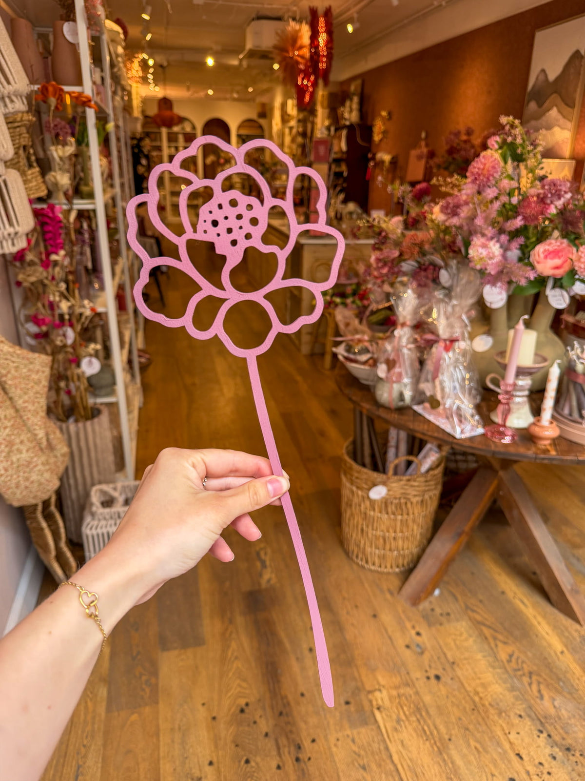 Handgemaakte houten bloemen, foto 6