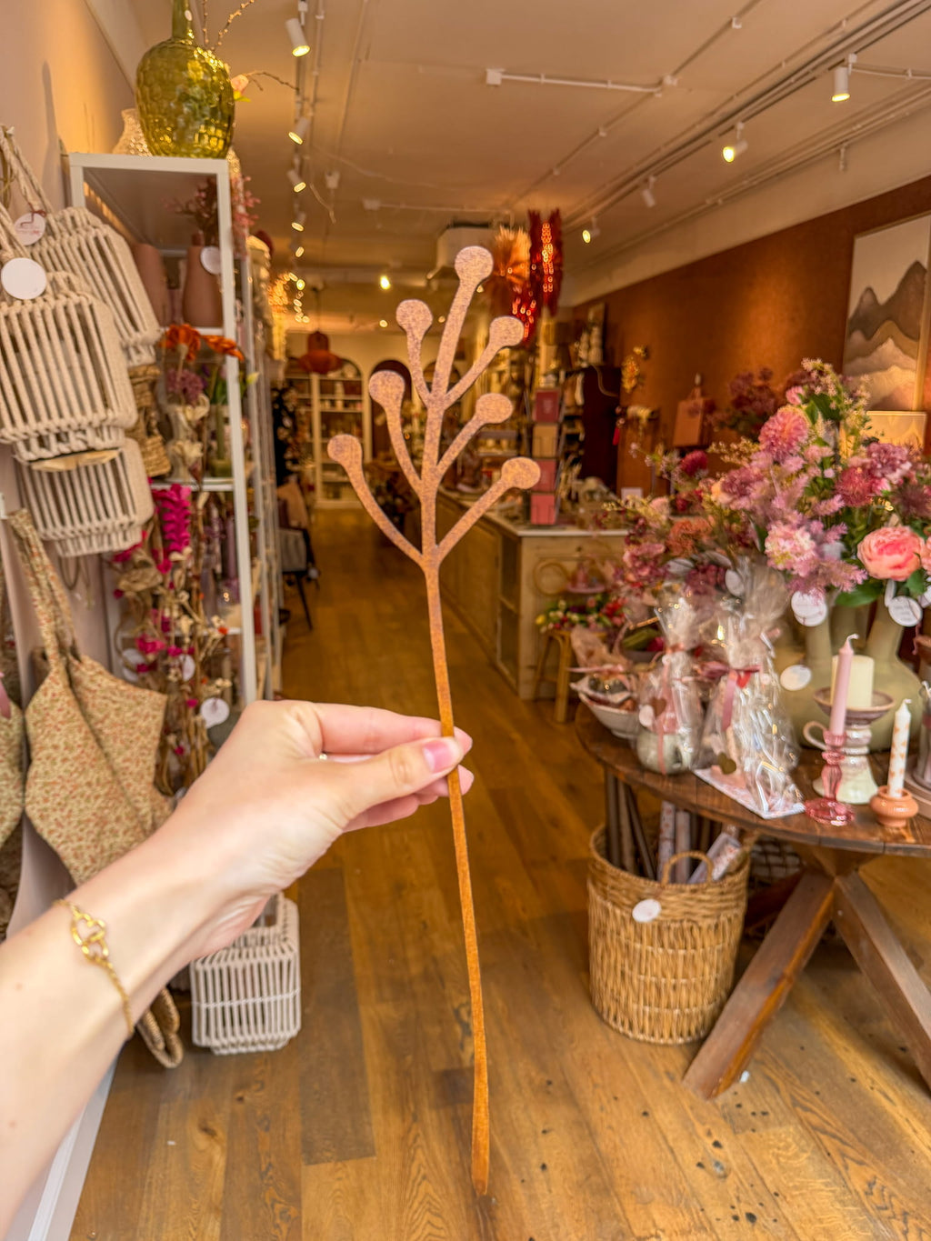 Handgemaakte houten bloemen, foto 3