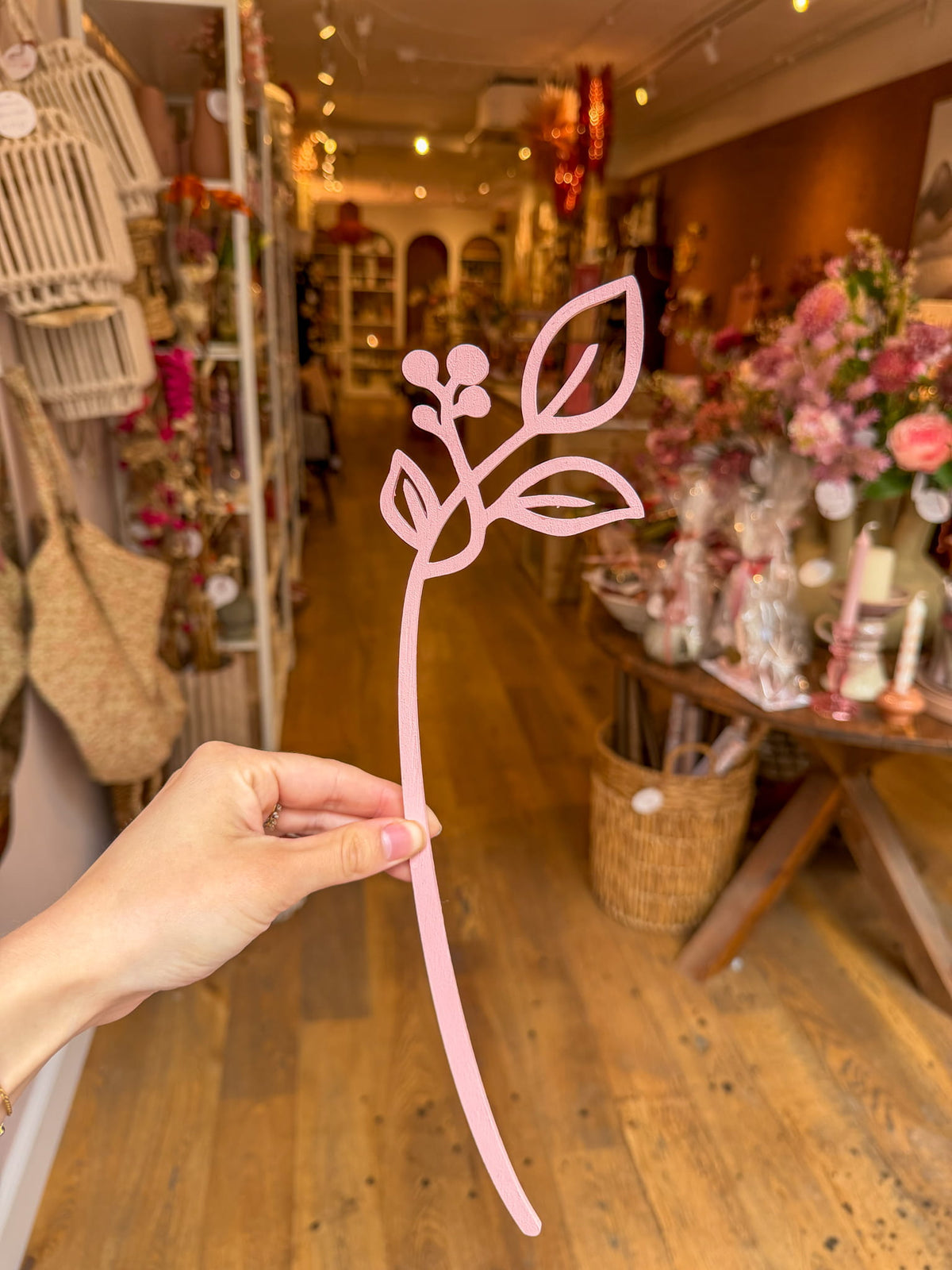 Handgemaakte houten bloemen, foto 2
