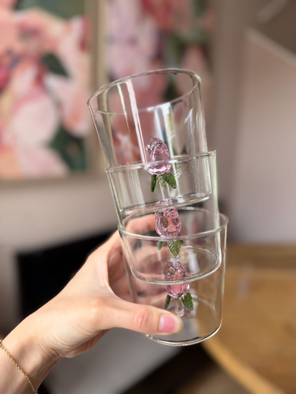 Glas roos