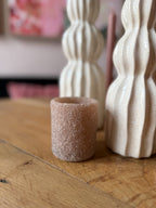 Waxinelicht koraal beige
