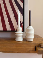 Kandelaar beige gestippeld, foto 3