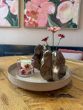 Plateau beige met schubben