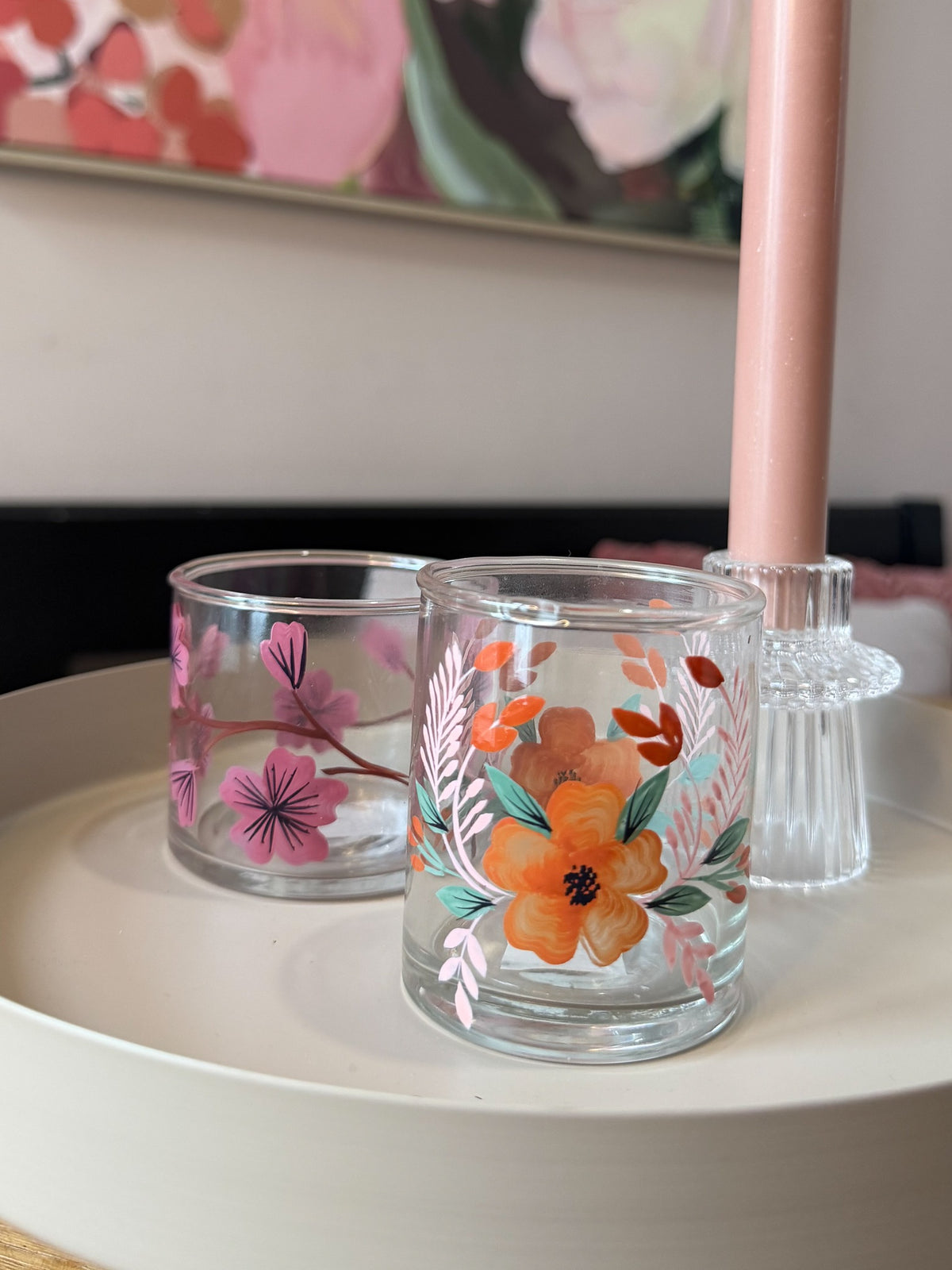 Waxine houder bloemen IB