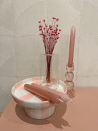 Vaas met buisje roze, foto 2