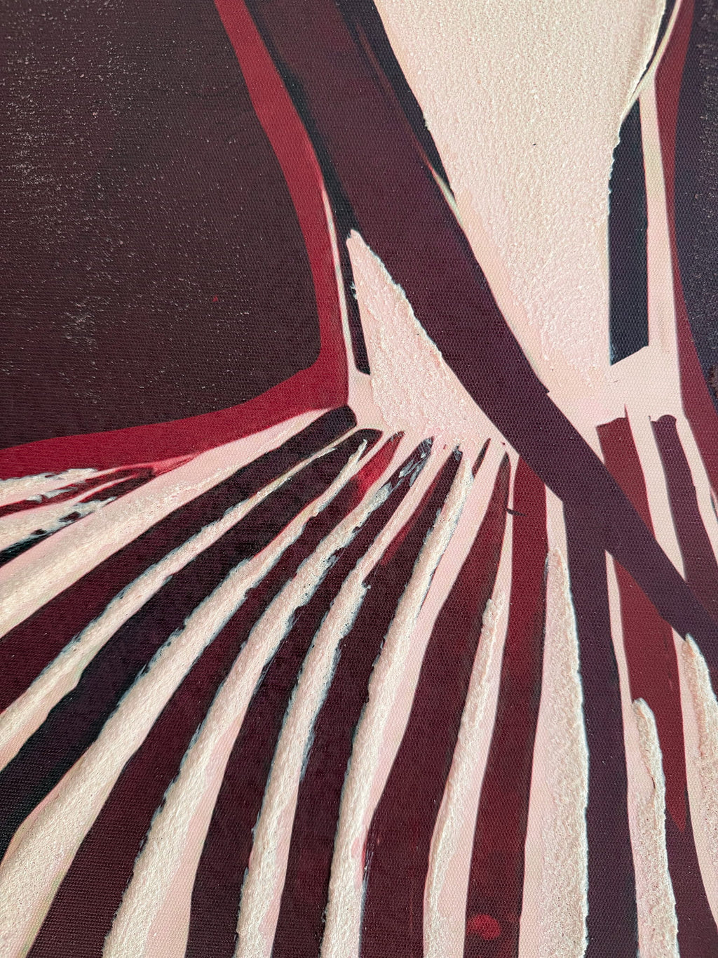 Schilderij vrouw met rok, foto 3