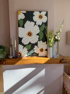 Schilderij madelief groen, foto 2