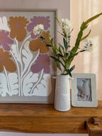 Kunstwerk paarse bloemen, foto 2