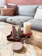 Kaarsenhouder bloem glas, foto 4