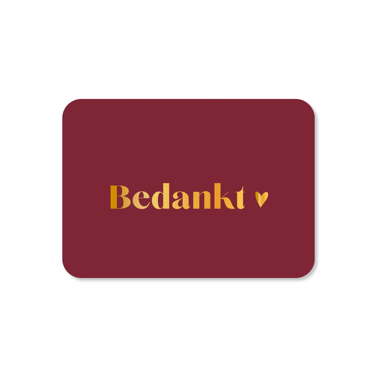 Minikaart bedankt