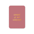 Minikaart omdat je het verdient