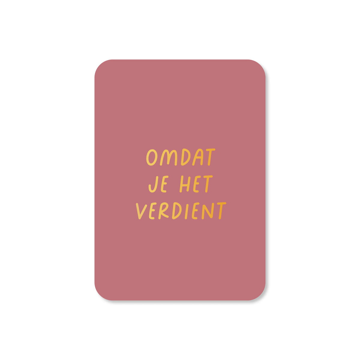 Minikaart omdat je het verdient