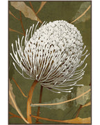 Schilderij bloem wit
