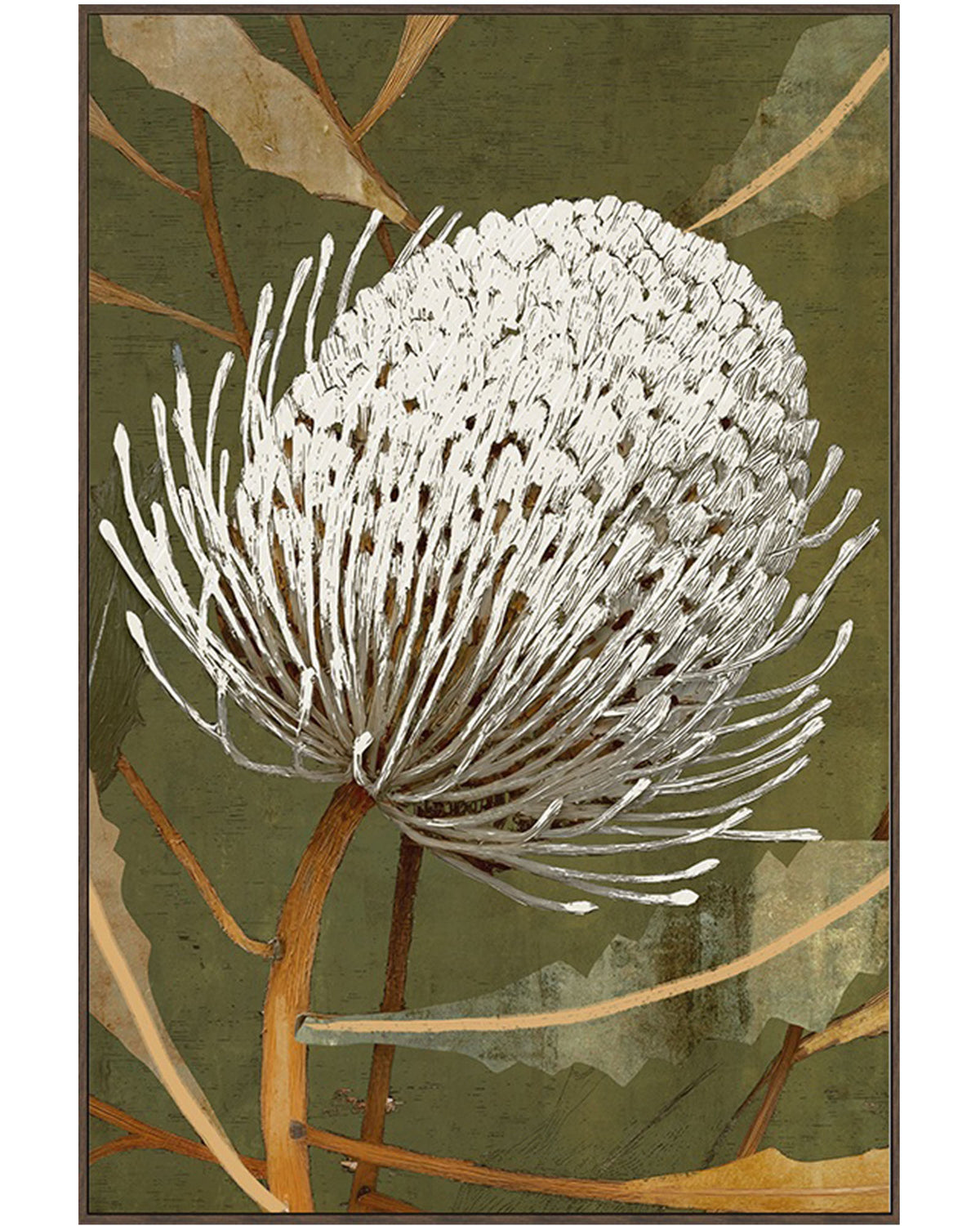 Schilderij bloem wit