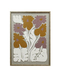 Kunstwerk paarse bloemen