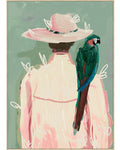 Schilderij papegaai
