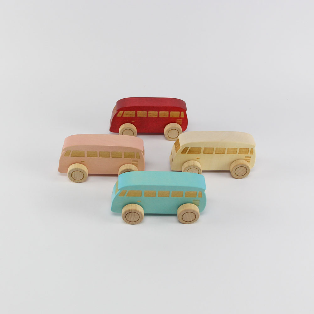 Houten busje roze - Loek s nice product foto 247 2 - 6005