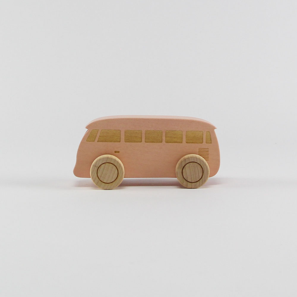 Houten busje roze - Loek s nice product foto 263 2 - 6005