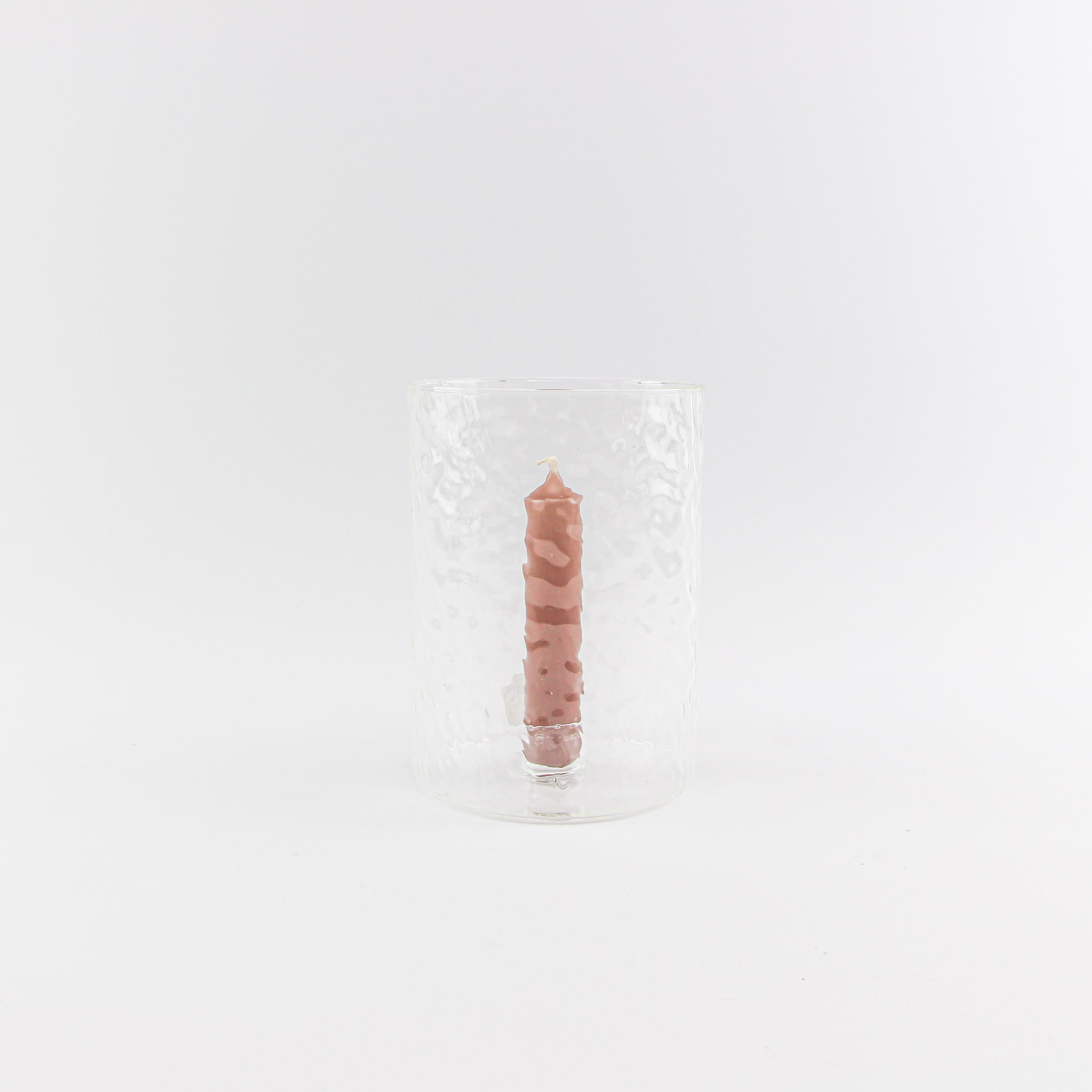 Kandelaar vaas gehamerd glas S - Loeks nice product foto 1316 min - 8187