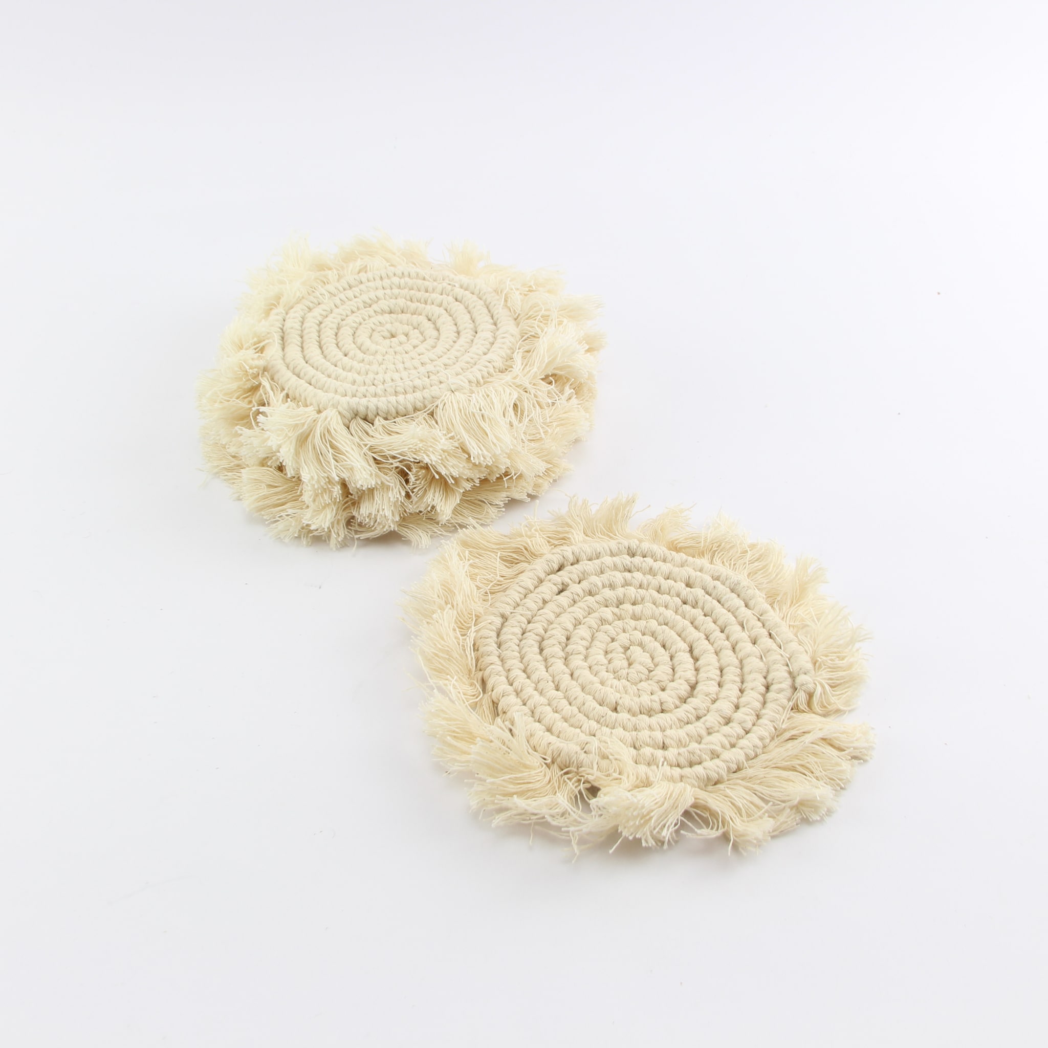 Onderzetters macram&eacute; set van 4 - Loeks nice product foto 1443 min - 1068