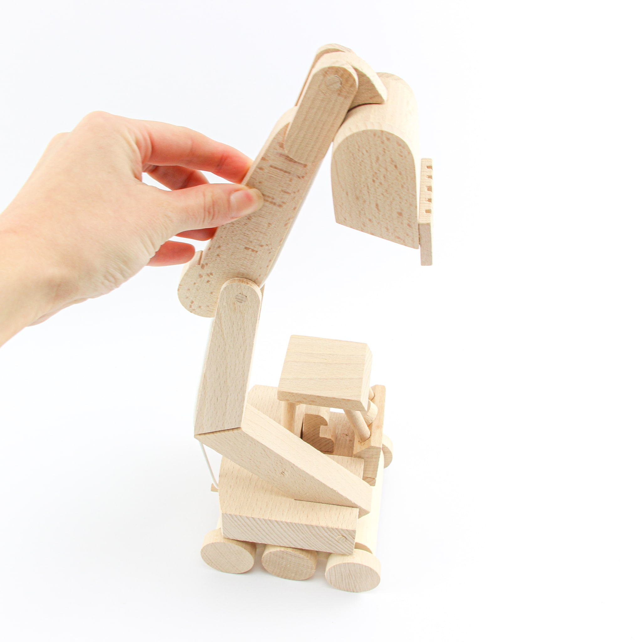 Houten graafmachine - Loeks nice product foto 1473 min - 6078