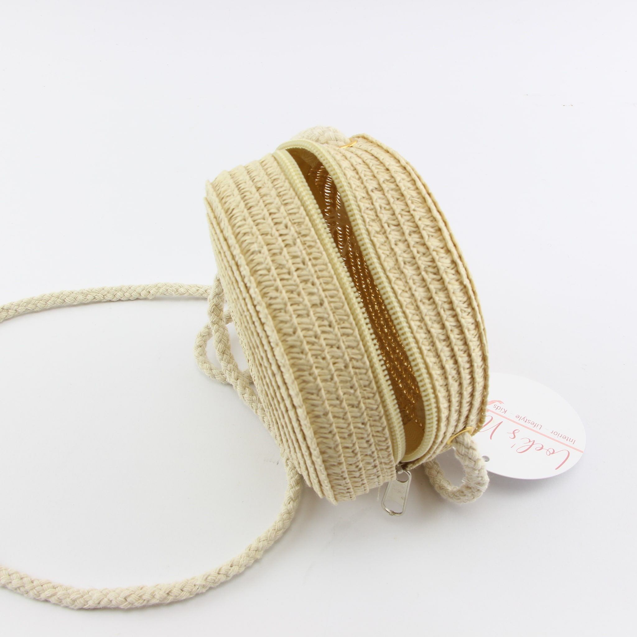 Tasje rond beige - Loeks nice product foto 1499 min - 6084