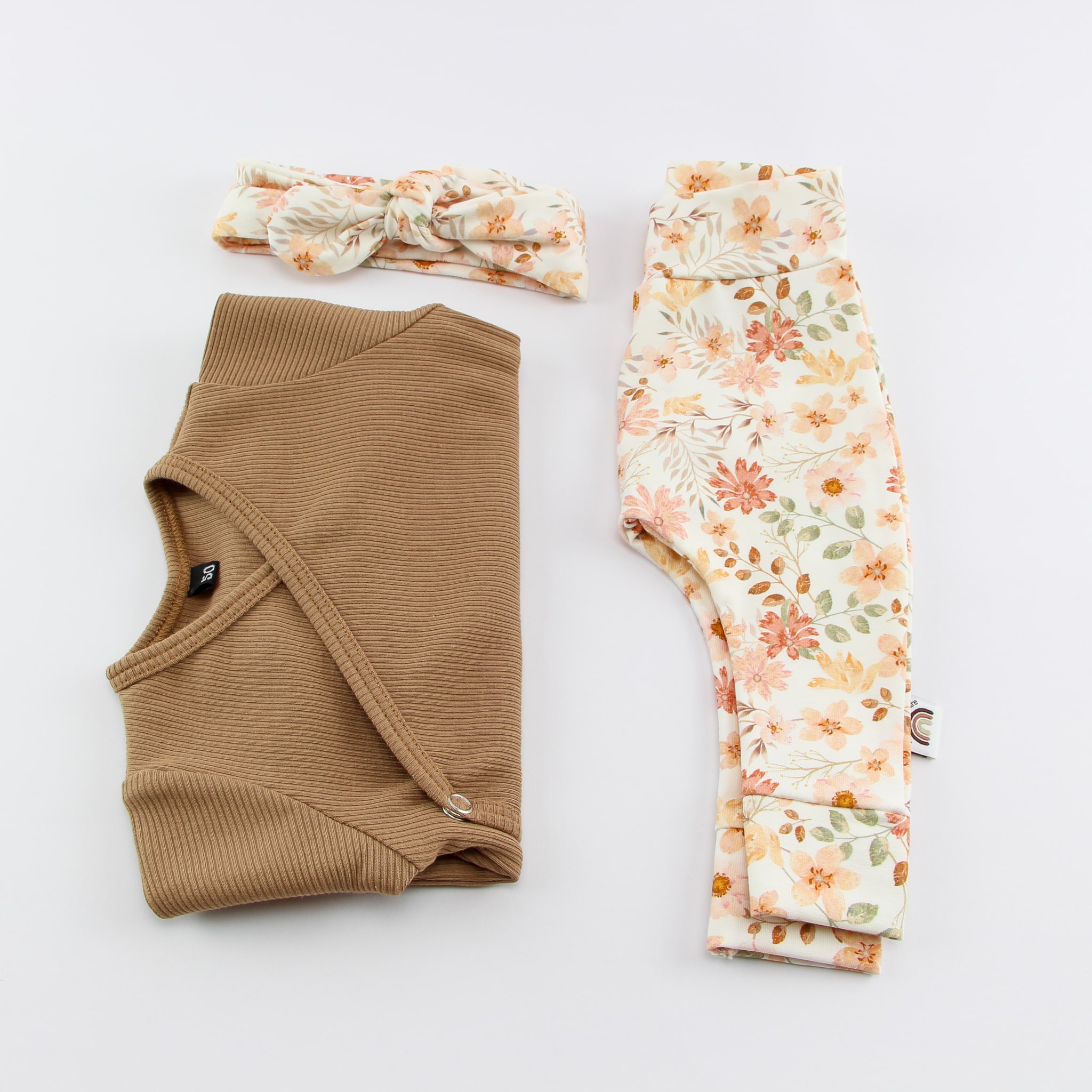 Haarband bloemen oranje/zalmroze - Loeks nice product foto 1543 min 2 - 6122