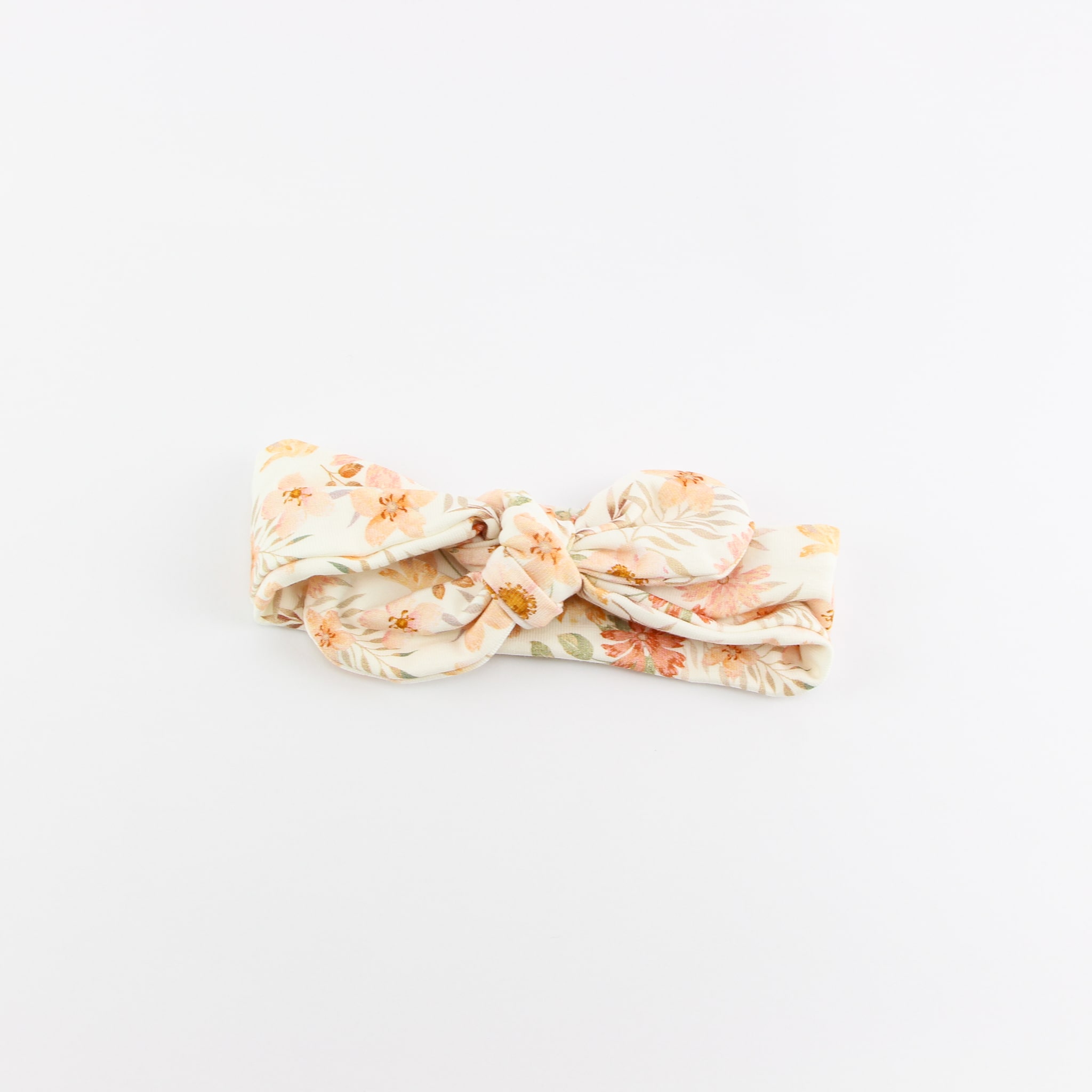 Haarband bloemen oranje/zalmroze - Loeks nice product foto 1545 min - 6122