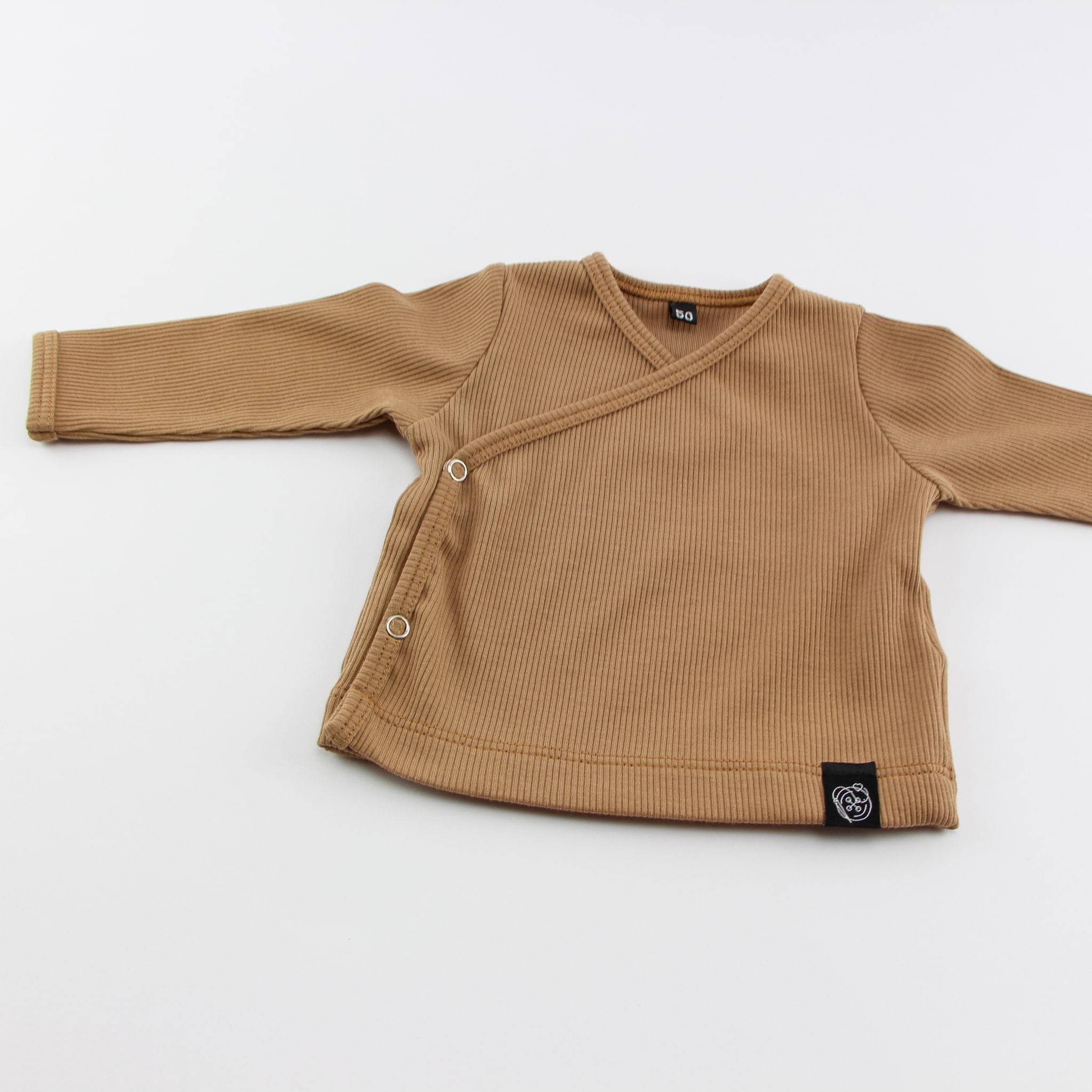 Overslagshirt bruin rib - Loeks nice product foto 1614 min - 6118