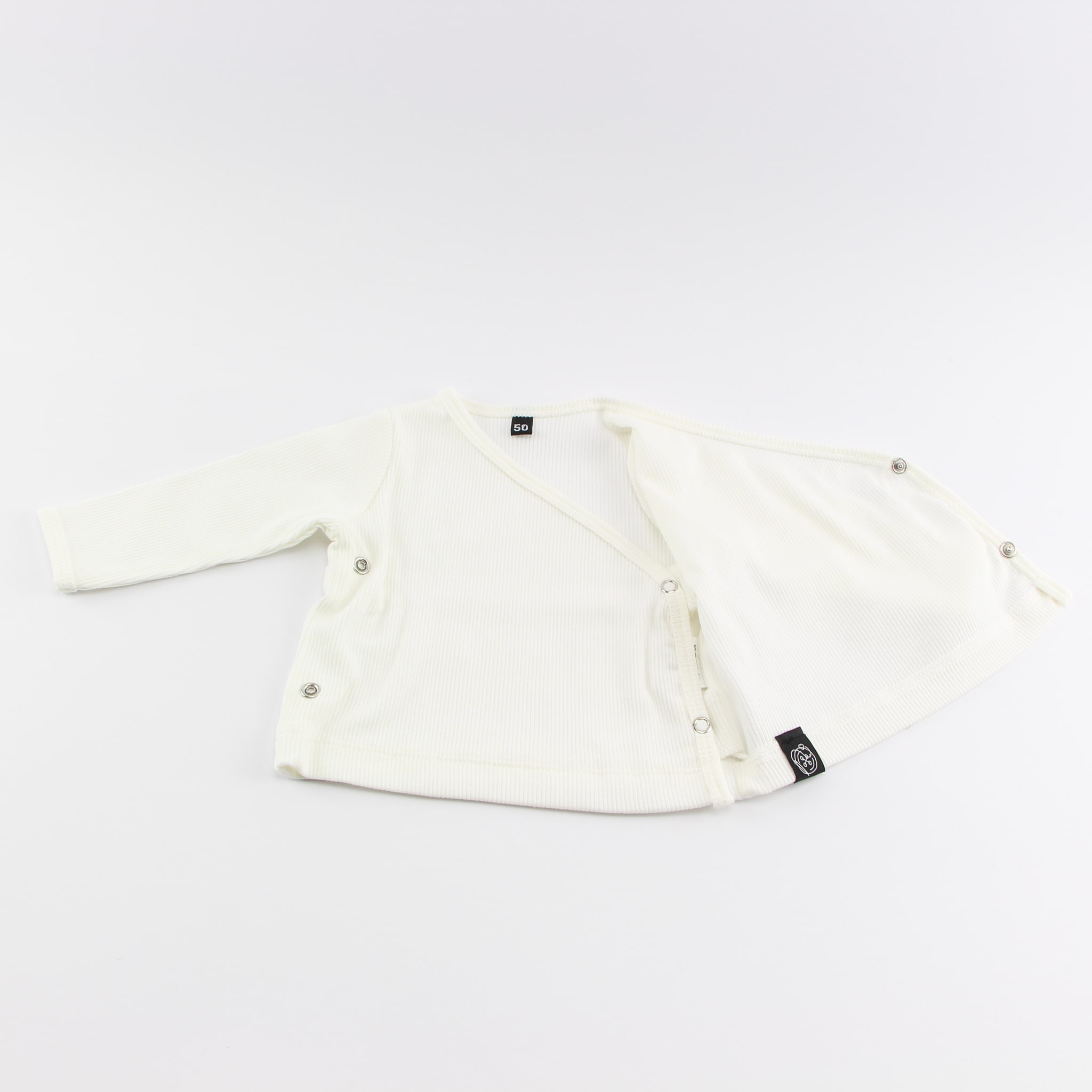 Overslagshirt wit rib - Loeks nice product foto 1622 min - 6119