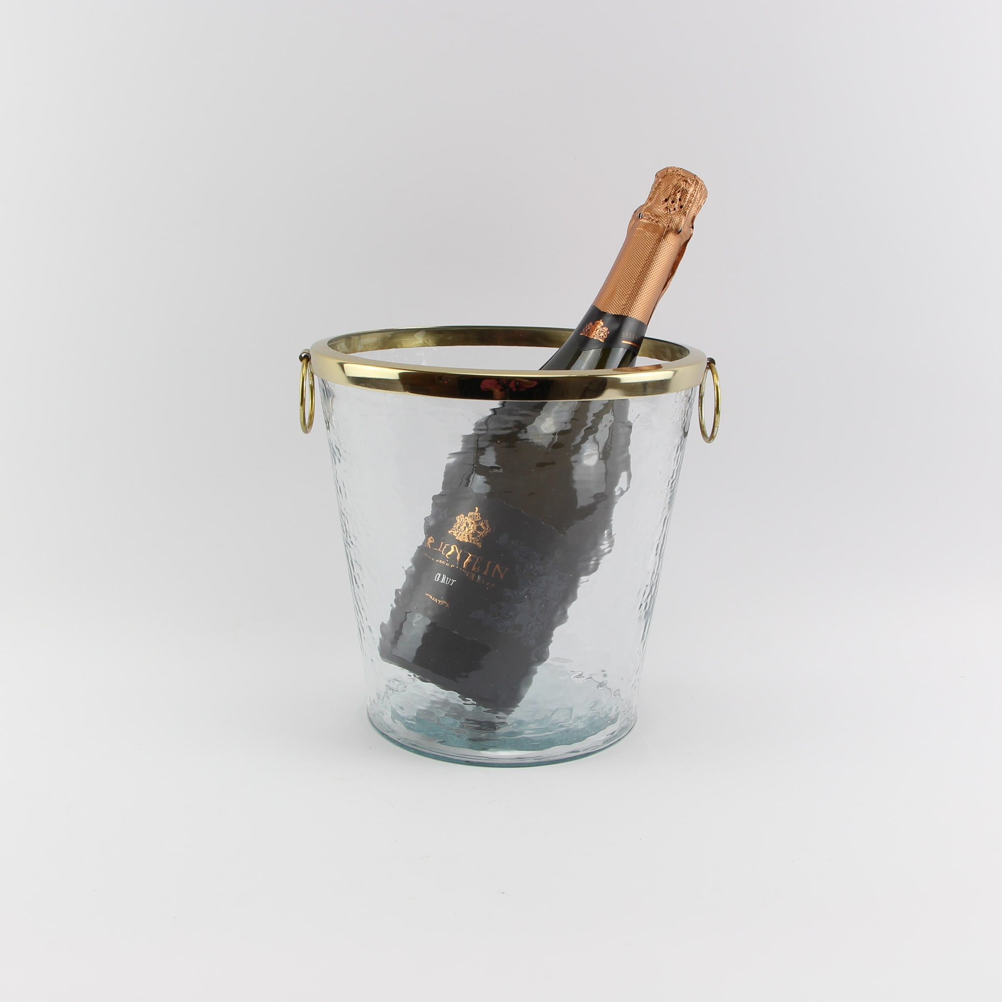 Wijnkoeler gehammerd glas - Loeks nice product foto 525 min 3 - 1026