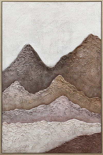 Schilderij bergen bruin - Schilderij bergen rechts - 8210