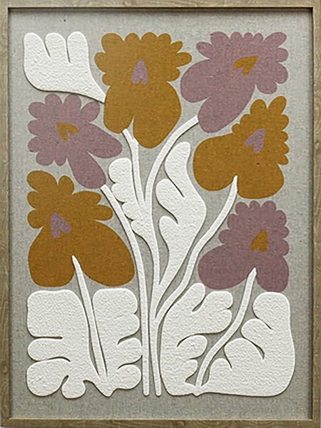 Schilderij paars bloemen vaas - Schilderij paars bloemen vaas 1 - 8215